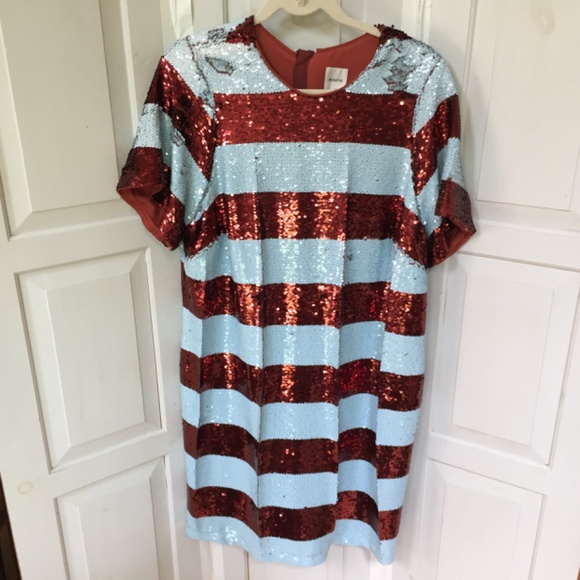 Anthropologie Dresses & Skirts - Anthropologie Plus Maeve Sequin Striped Dress NWT